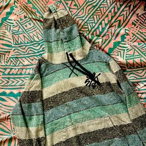 Striped Hoodie with Logo